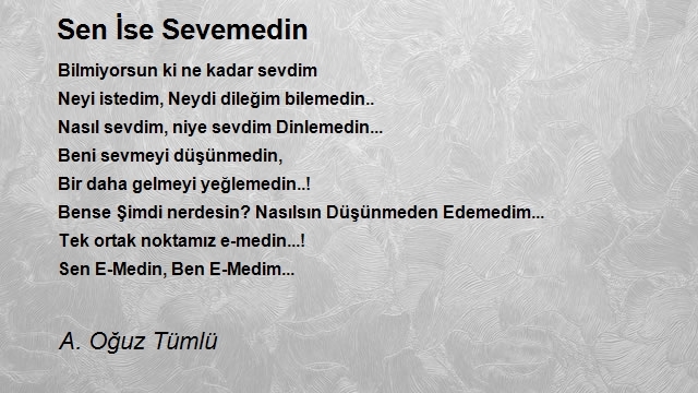 A. Oğuz Tümlü
