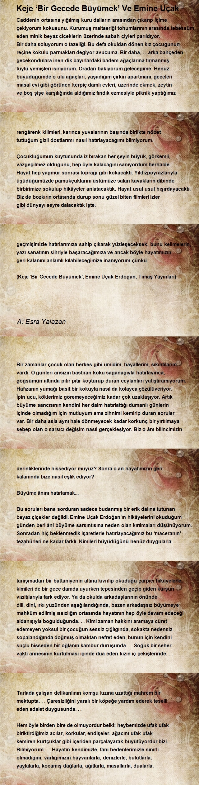 A. Esra Yalazan
