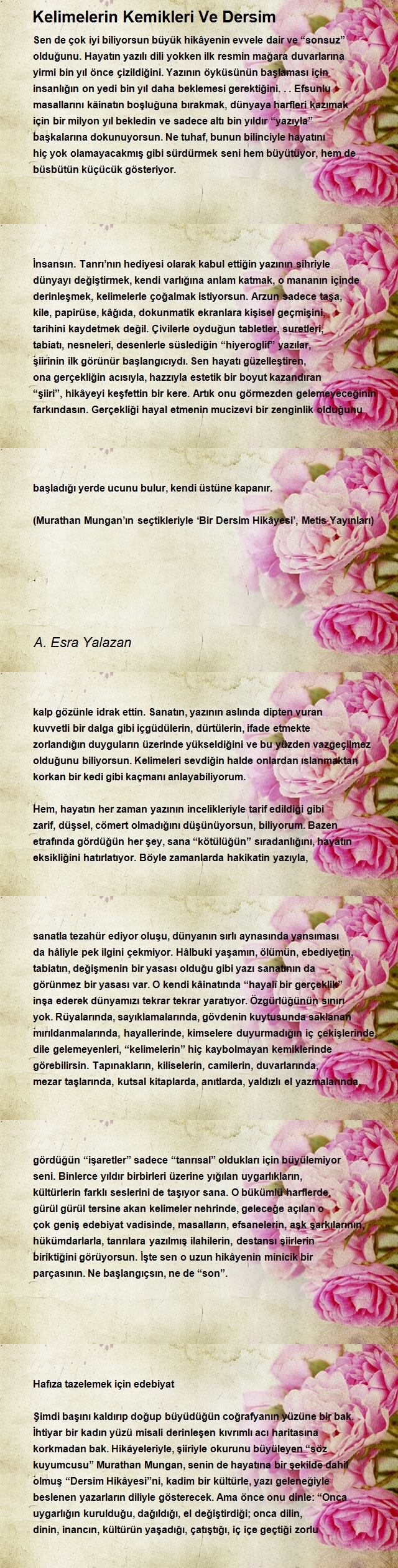 A. Esra Yalazan