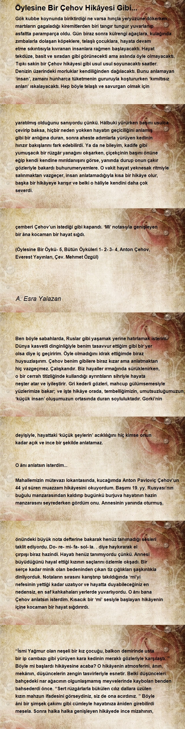 A. Esra Yalazan