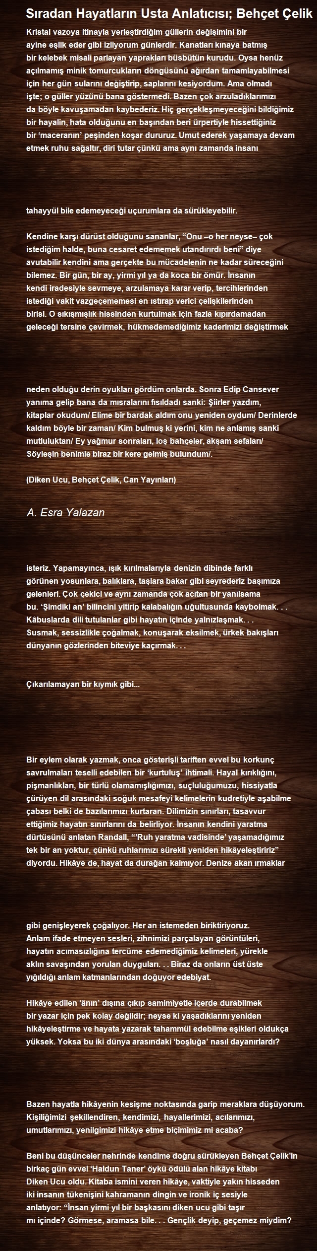 A. Esra Yalazan