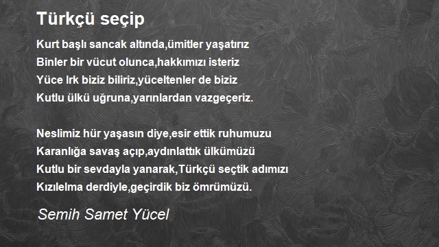 Semih Samet Yücel