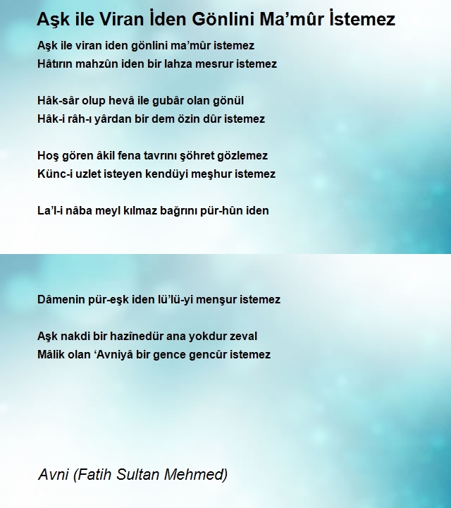 Avni (Fatih Sultan Mehmed)