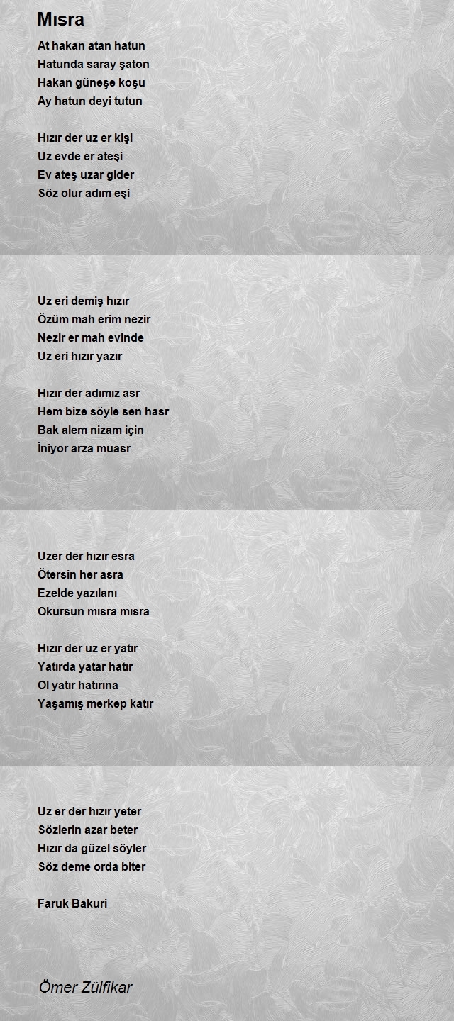 Ömer Faruk Zülfikar Bakuri