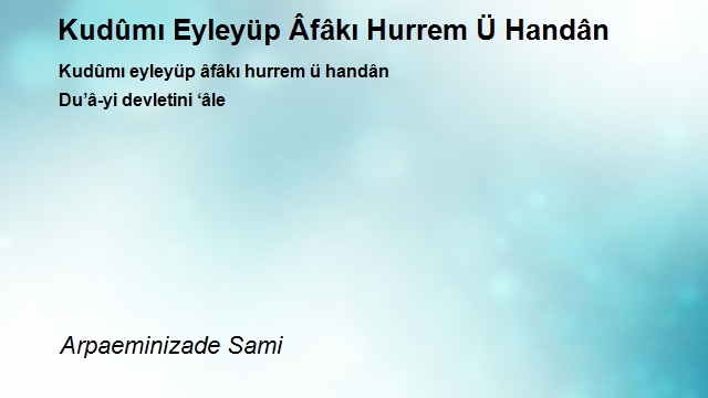 Arpaeminizade Sami