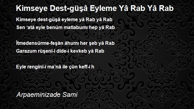 Arpaeminizade Sami
