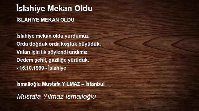 Mustafa Yılmaz İsmailoğlu