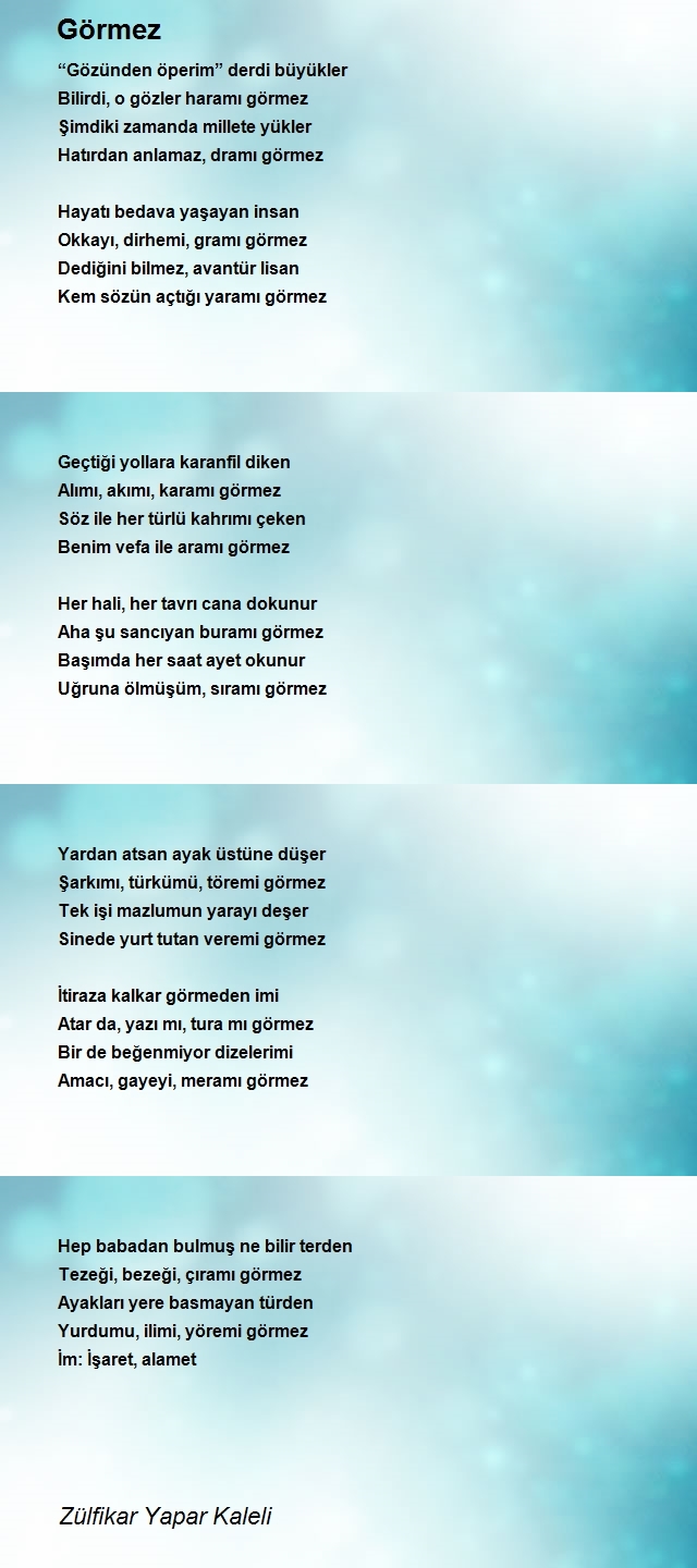 Zülfikar Yapar Kaleli
