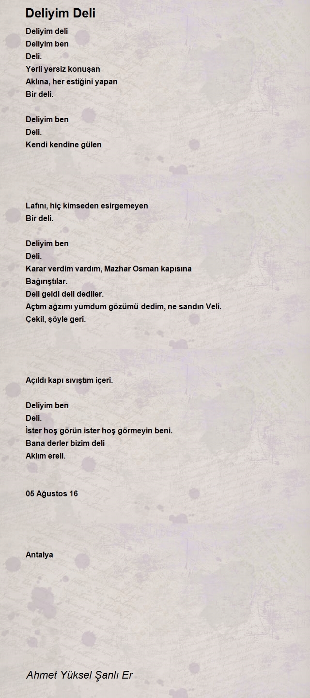 Ahmet Yüksel Şanlı Er