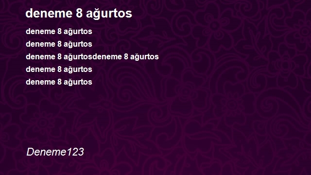 Deneme123