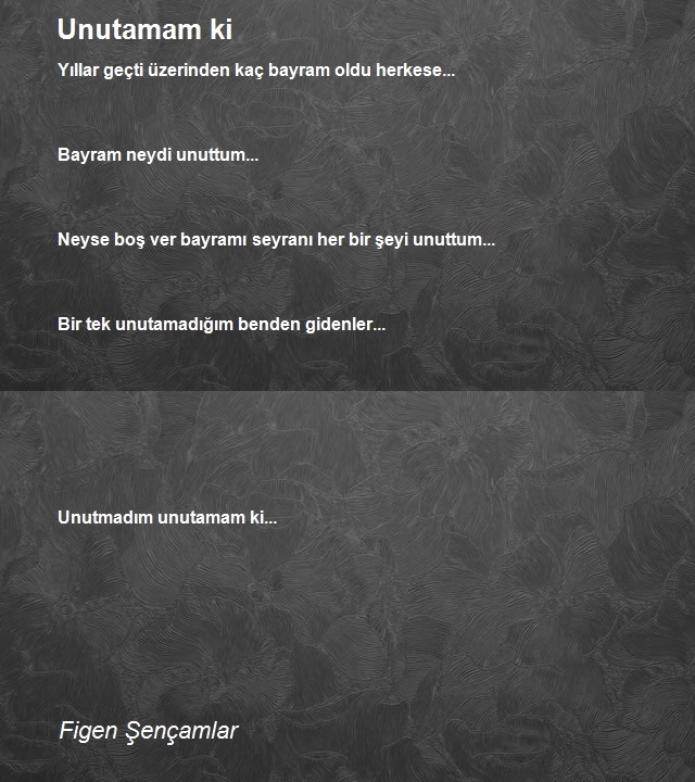 Figen Şençamlar 