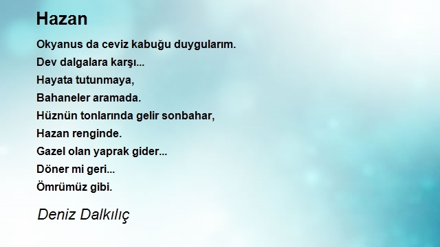 Deniz Dalkılıç