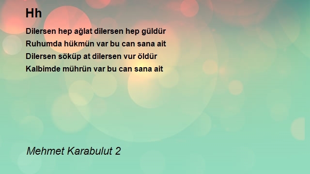 Mehmet Karabulut 2