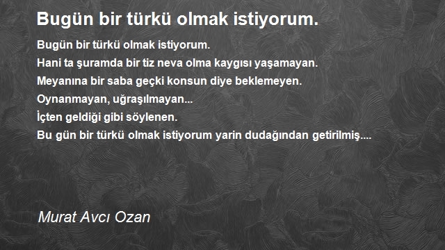 Murat Avcı Ozan