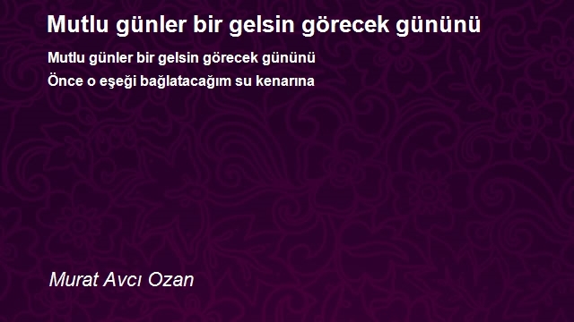 Murat Avcı Ozan