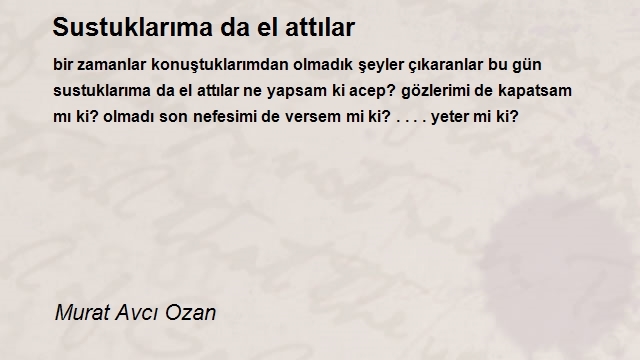 Murat Avcı Ozan