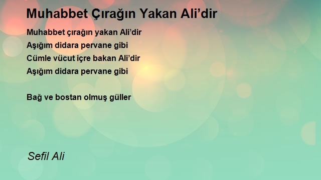 Sefil Ali