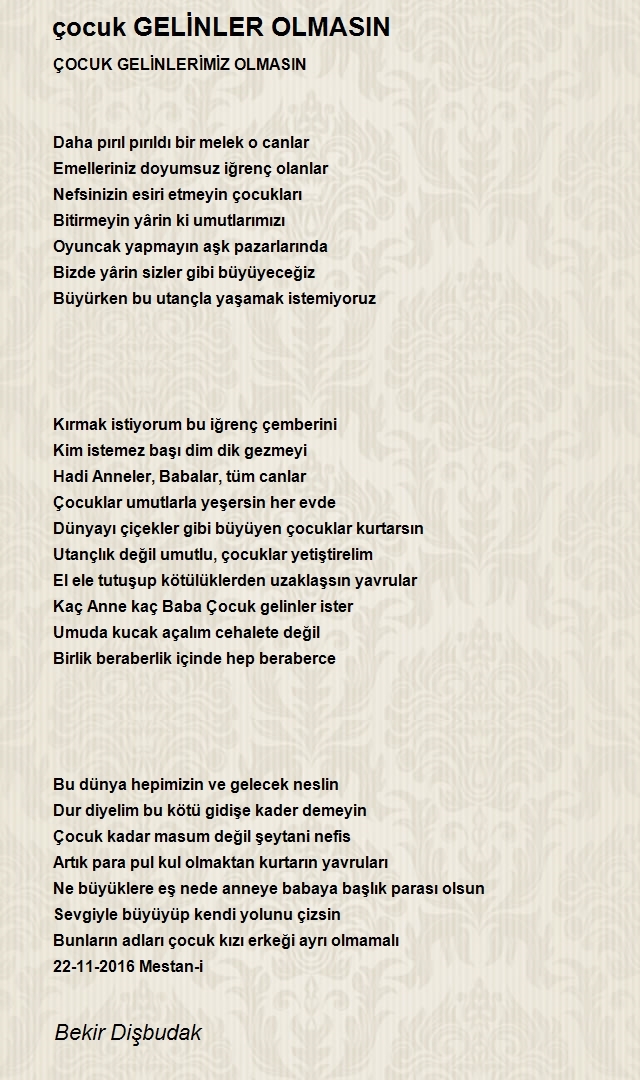 Bekir Dişbudak