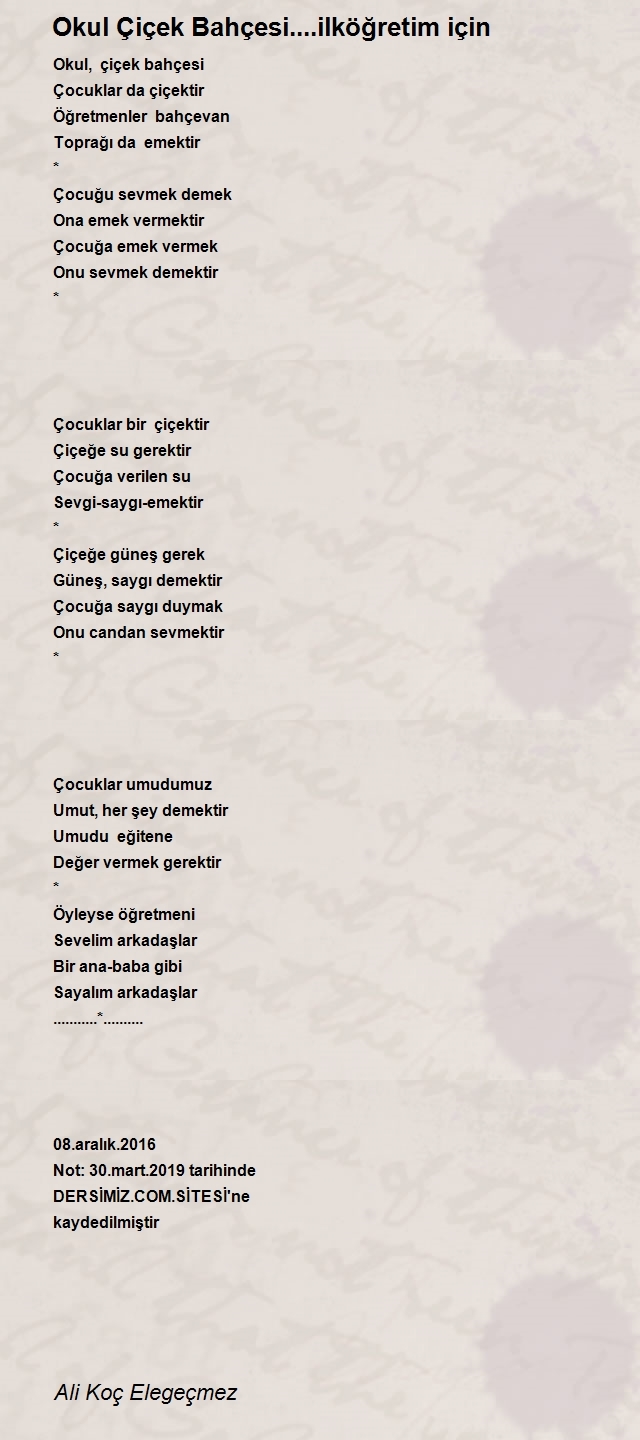Ali Koç Elegeçmez