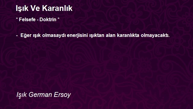 Işık German Ersoy