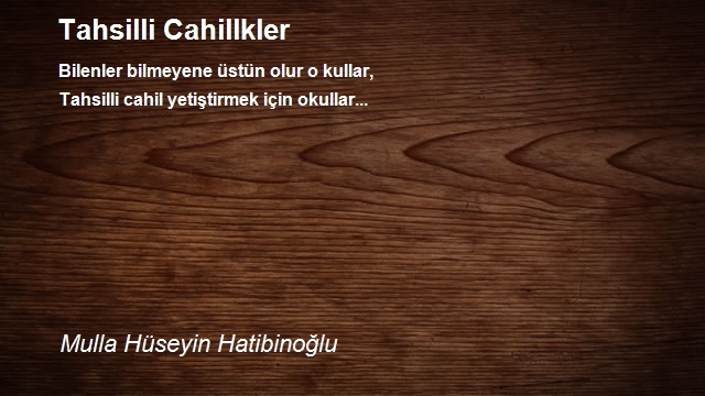 Mulla Hüseyin Hatibinoğlu