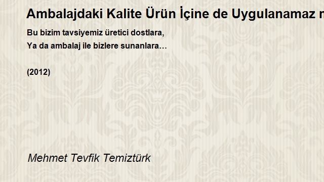 Mehmet Tevfik Temiztürk