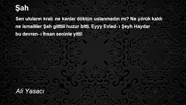 Ali Yasacı
