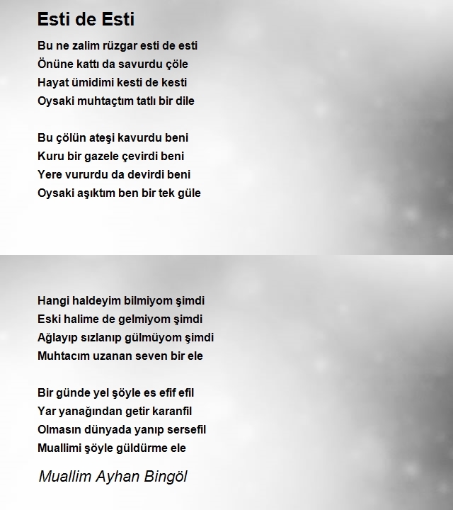 Muallim Ayhan Bingöl