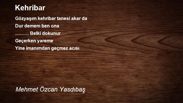 Mehmet Özcan Yasdıbaş
