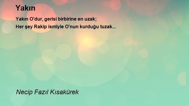 Necip Fazıl Kısakürek