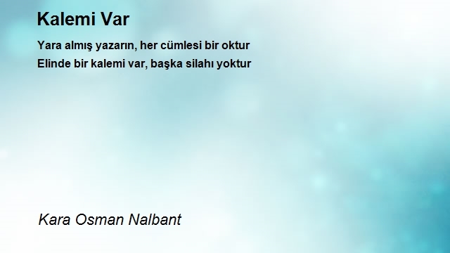 Kara Osman Nalbant