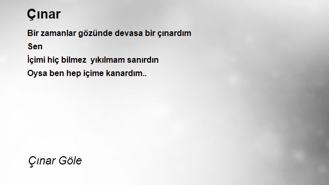 Çınar Göle