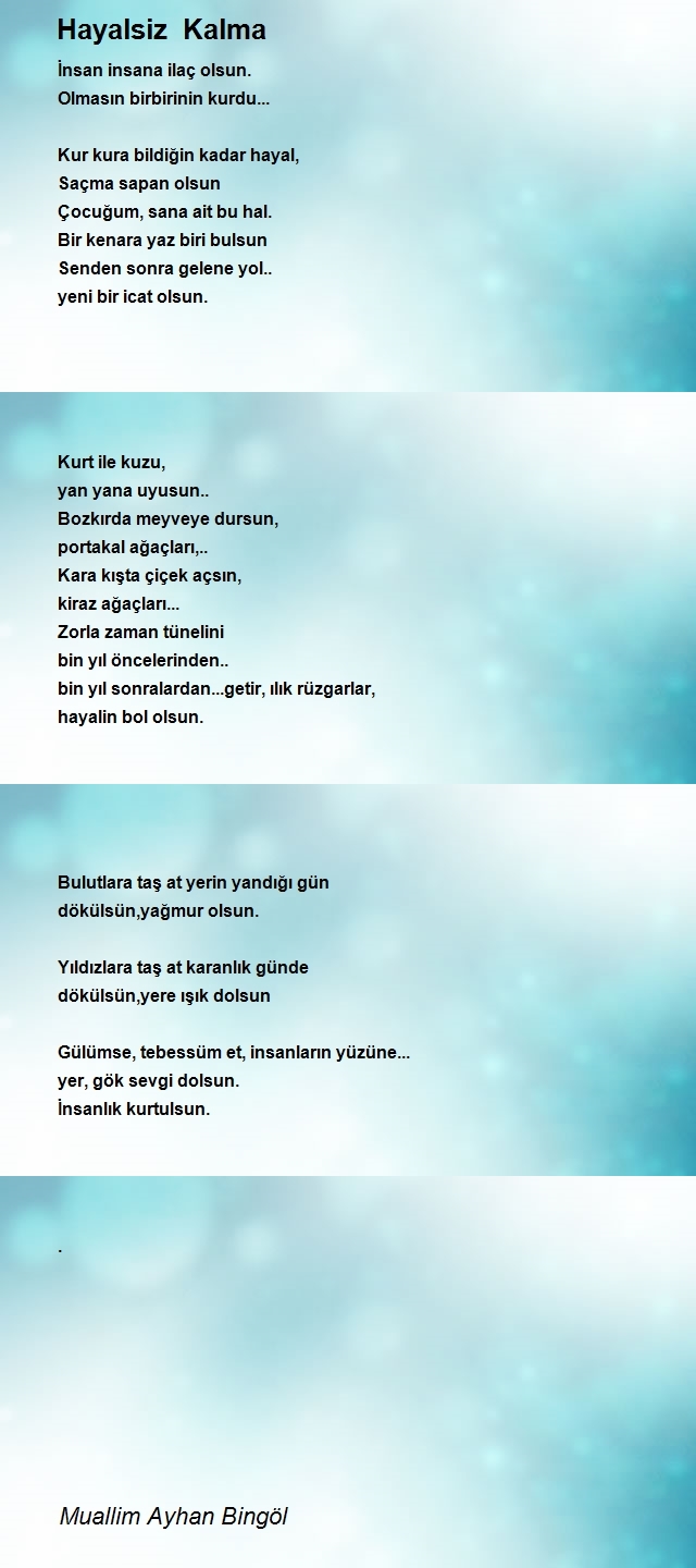 Muallim Ayhan Bingöl