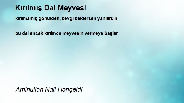 Aminullah Nail Hangeldi