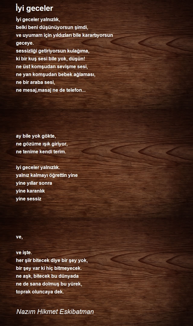 Nazım Hikmet Eskibatman