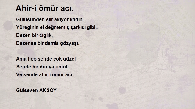 Gülseven Aksoy