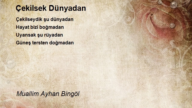 Muallim Ayhan Bingöl