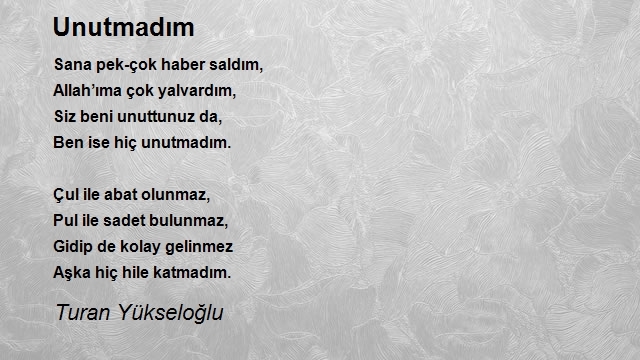 Turan Yükseloğlu