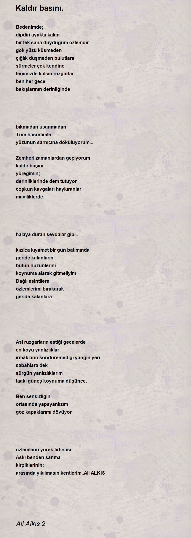 Ali Alkıs 2