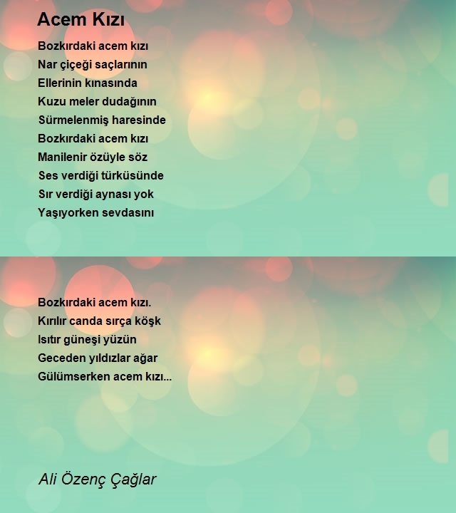 Ali Özenç Çağlar