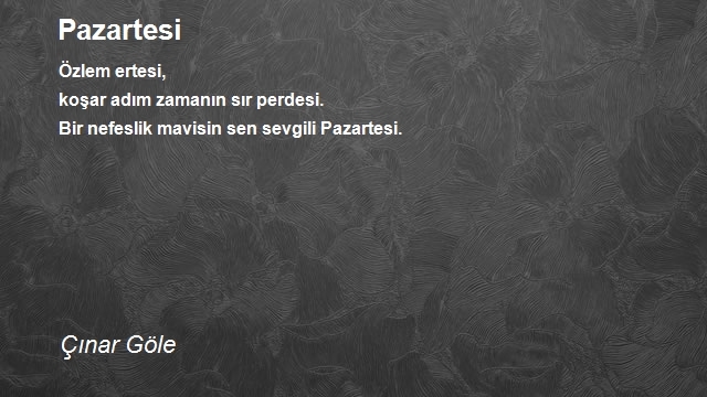 Çınar Göle