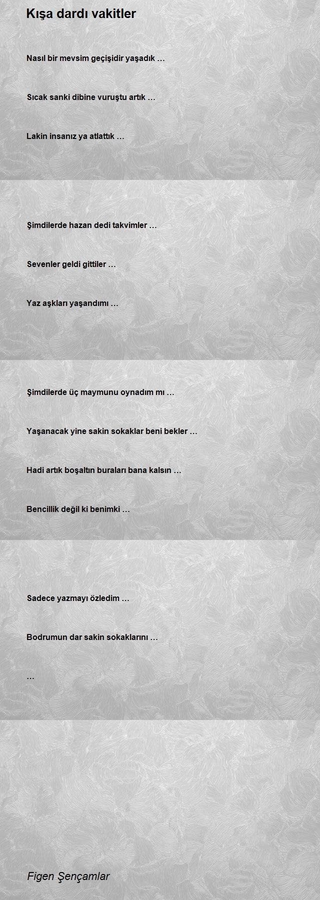 Figen Şençamlar 
