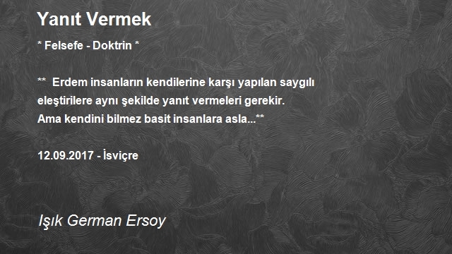 Işık German Ersoy