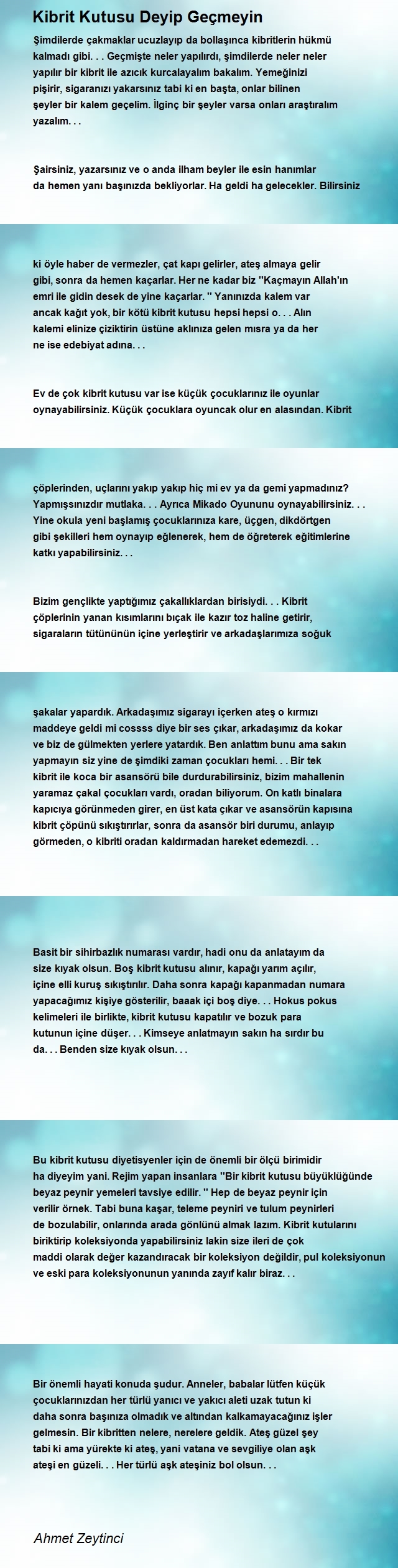 Ahmet Zeytinci