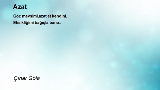 Çınar Göle