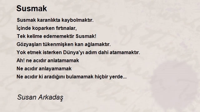 Susan Arkadaş