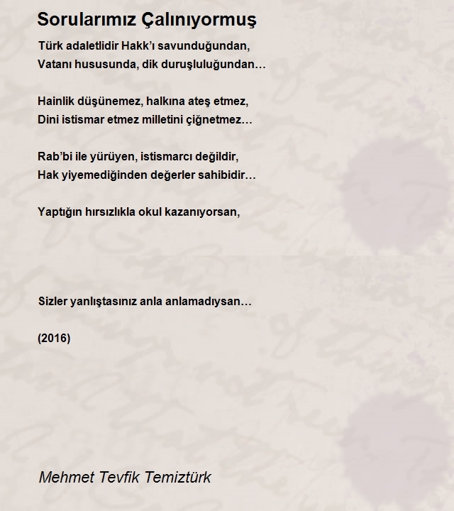Mehmet Tevfik Temiztürk