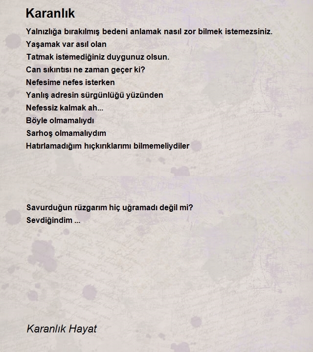 Karanlık Hayat
