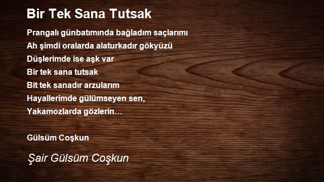 Şair Gülsüm Coşkun