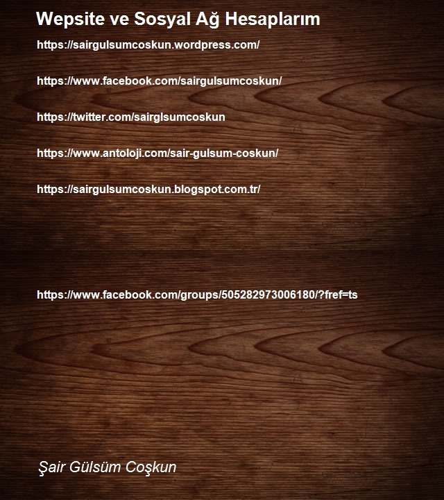 Şair Gülsüm Coşkun